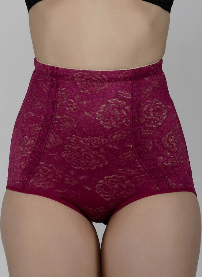 PRIZO PRIZO Self Design Floral Tummy Shapewear Brief